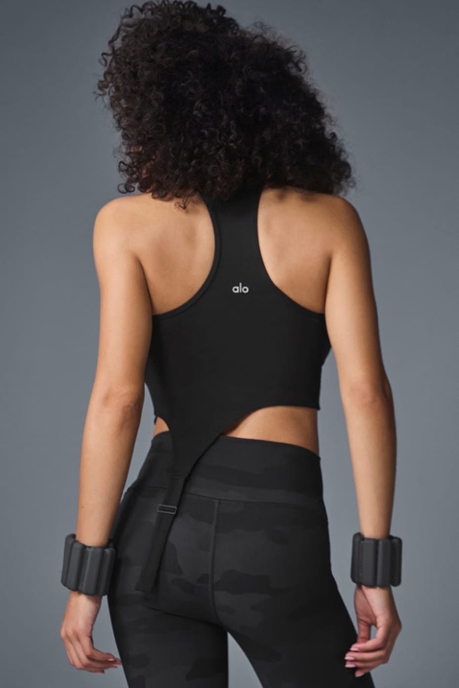 Alo Yoga Alosoft Ribbed Revelation Tank - Black