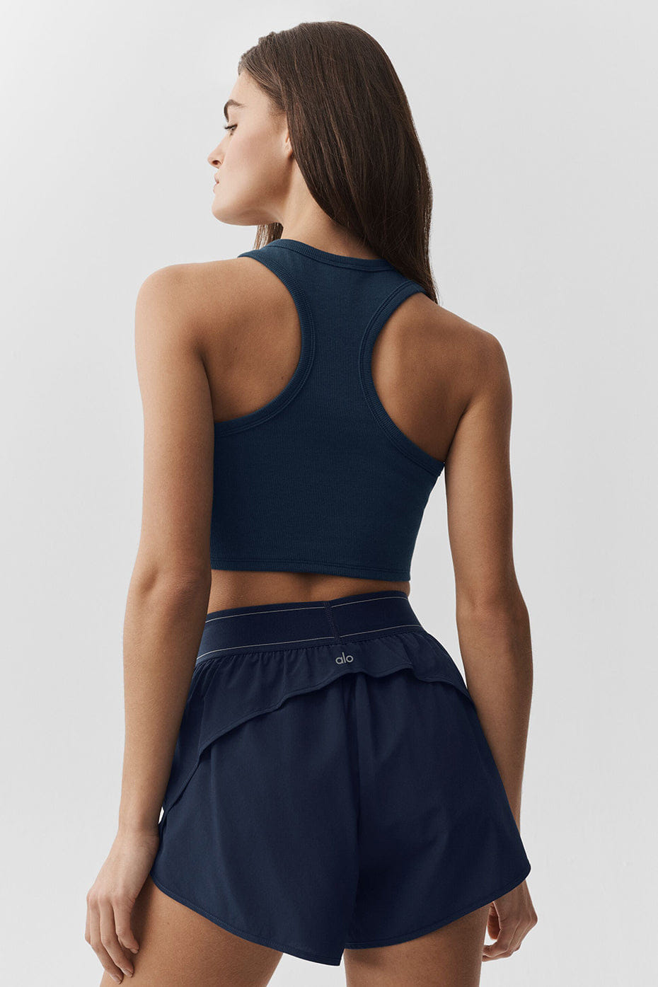 Alo Yoga Aspire Tank - Navy/White