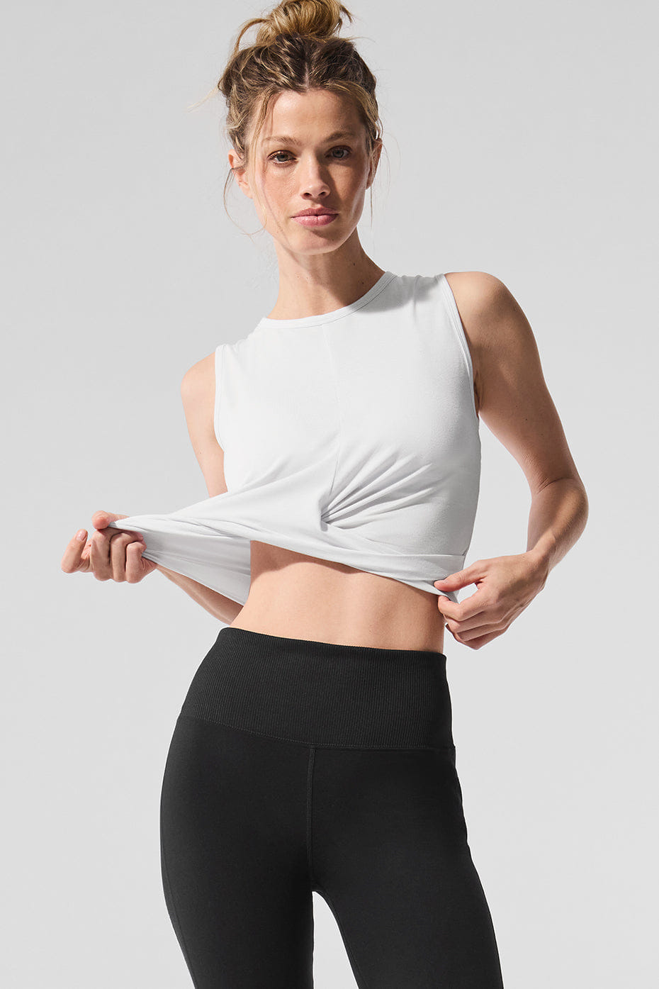 Alo Yoga Cover Tank - White