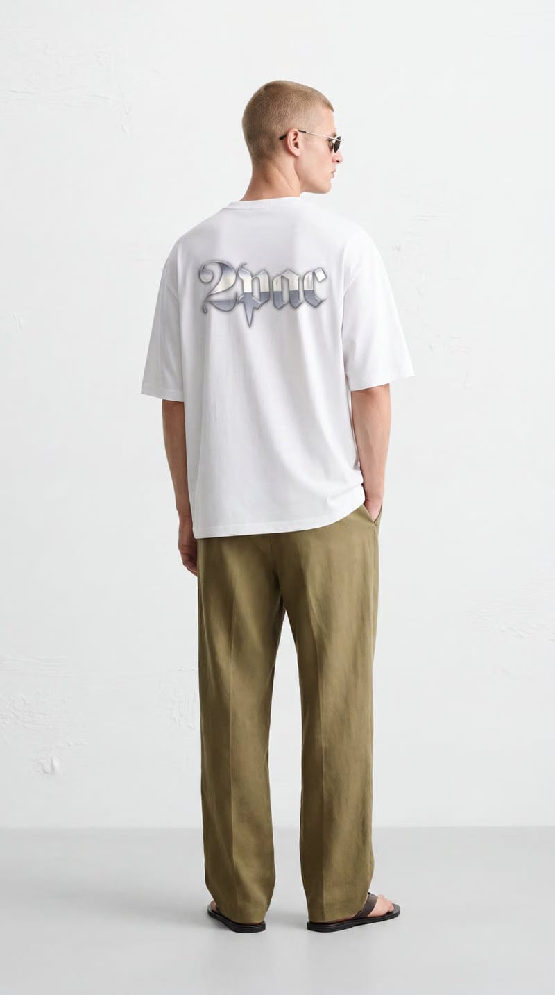 2 Pac Tshirt - White