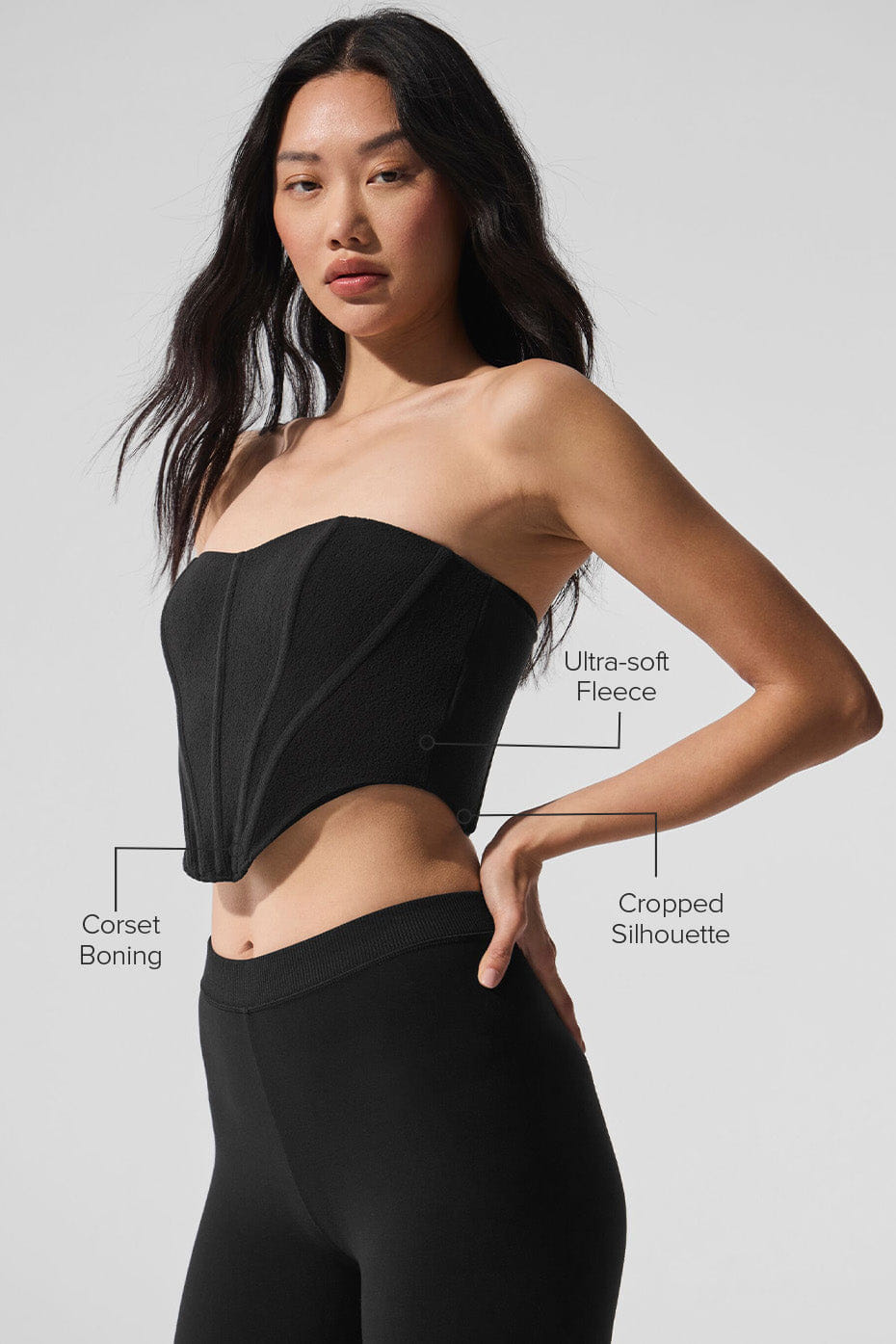 Alo Yoga Polar Fleece Corset - Black
