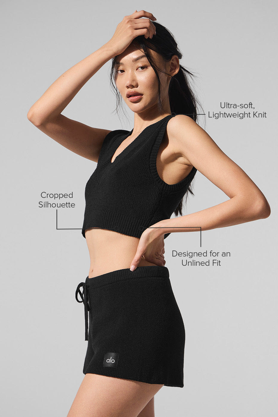 Alo Yoga Supernatural Sweater Tank - Black