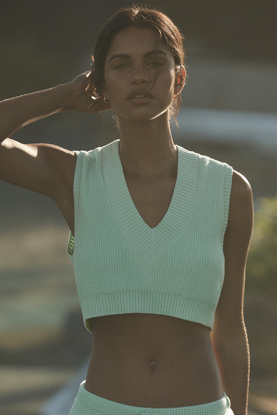 Alo Yoga Supernatural Sweater Tank - Spearmint