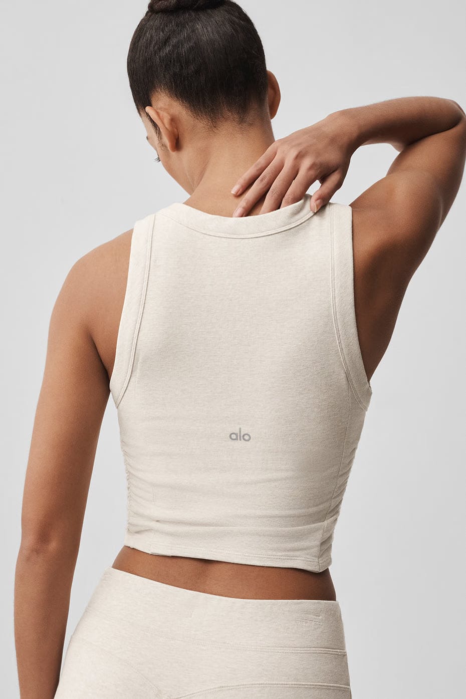 Alo Yoga Sway Bra Tank - Oatmeal Heather