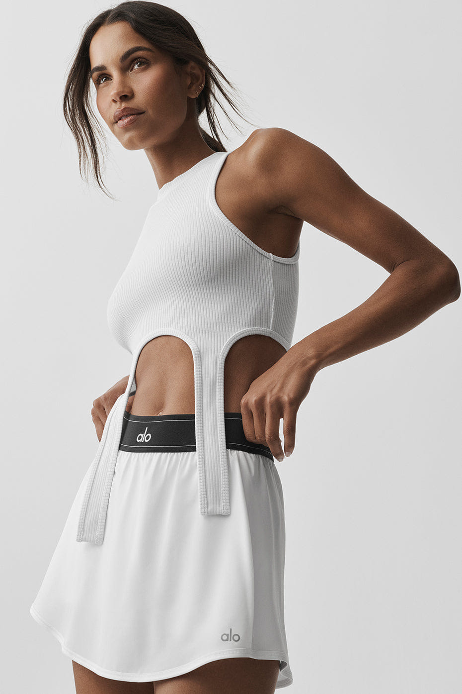 Alo Yoga Wellness Rib Flaunt Tank - White