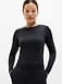 Athleta BodyMove Crew Neck Long Sleeve Top - Black (Black)