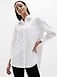 Athleta Midday Oversized Poplin Shirt - White (Bright White)