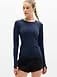 Athleta Momentum Seamless Top - Blue (Eclipse Space Dye)