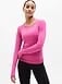 Athleta Momentum Seamless Top - Pink (Jewel Spacedye)