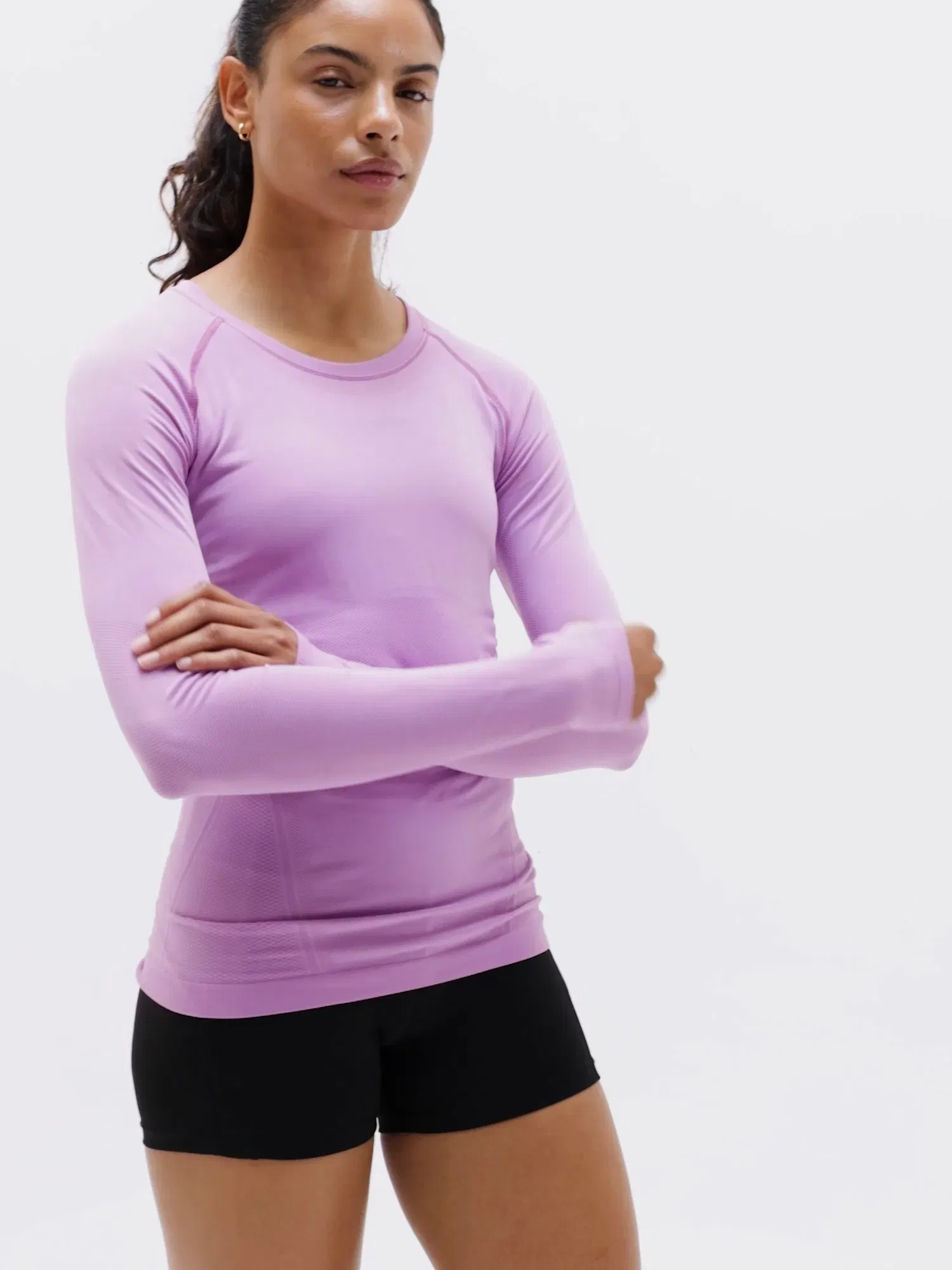 Athleta Momentum Seamless Top - Purple (Wildflower)