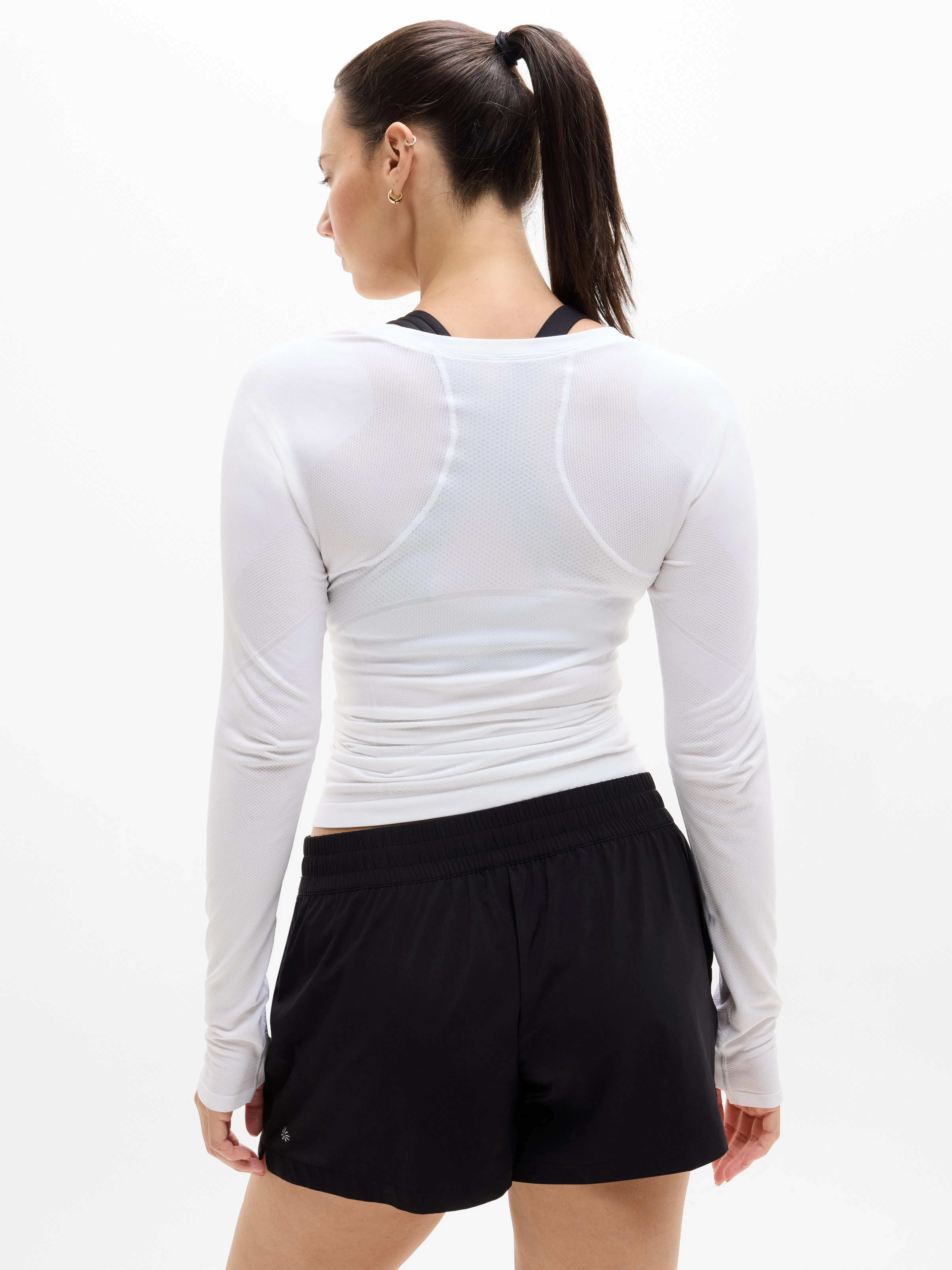 Athleta Momentum Seamless Top - White (Bright White)