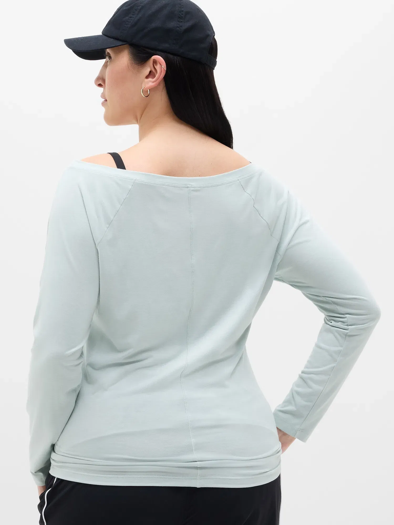 Athleta Move With Ease Off The Shoulder Top - Green (Current)
