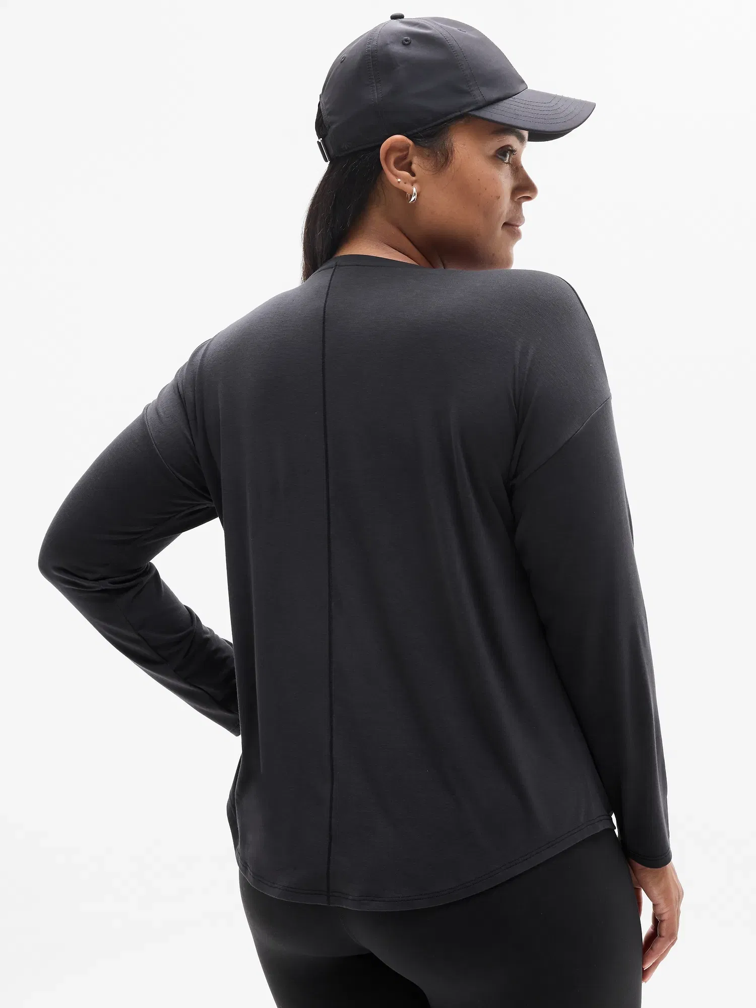 Athleta Move With Ease Top - Black (Black)