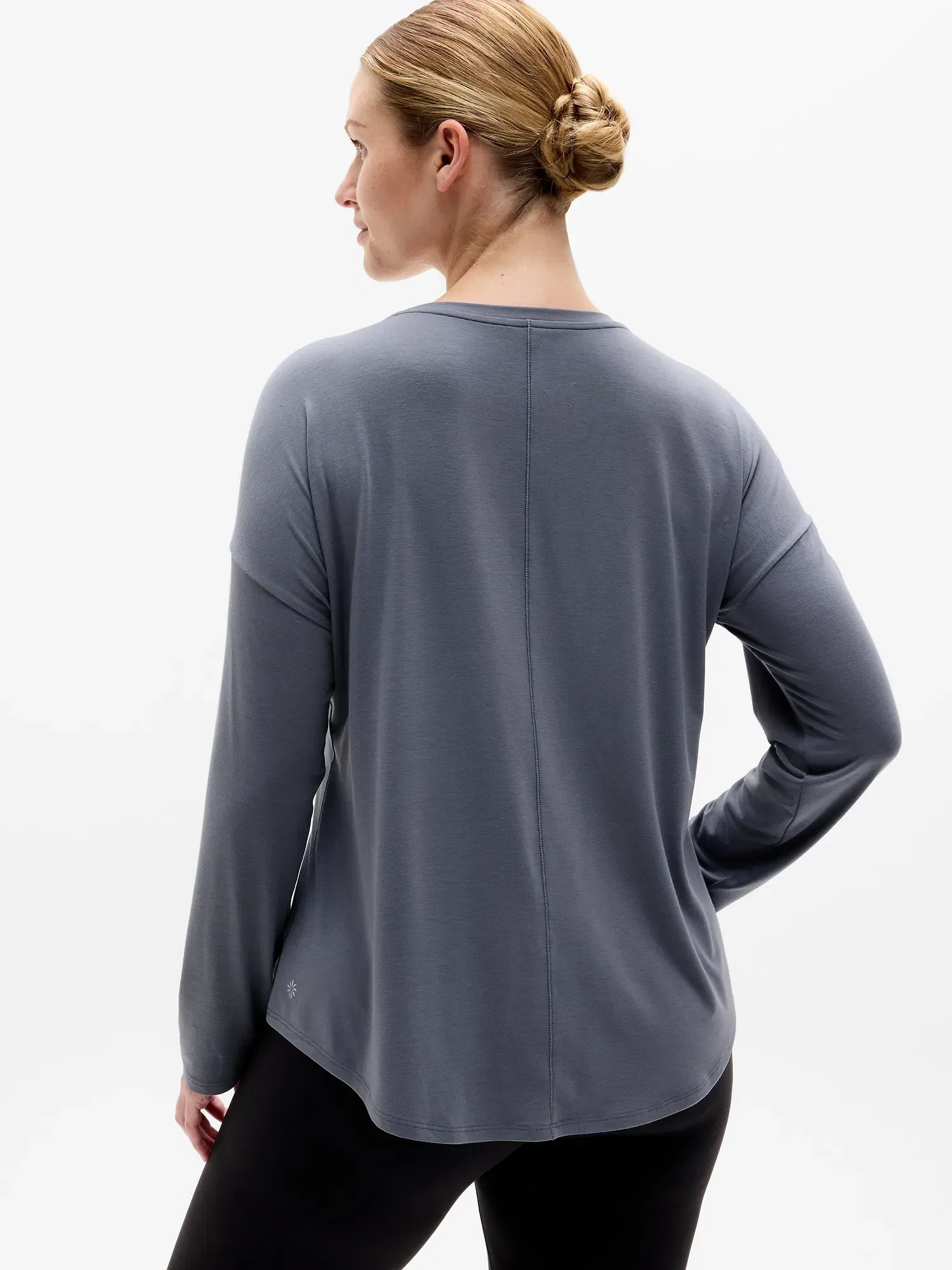 Athleta Move With Ease Top - Gray (Slate)