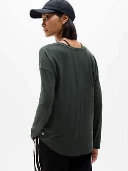 Athleta Move With Ease Top - Green (Elm)
