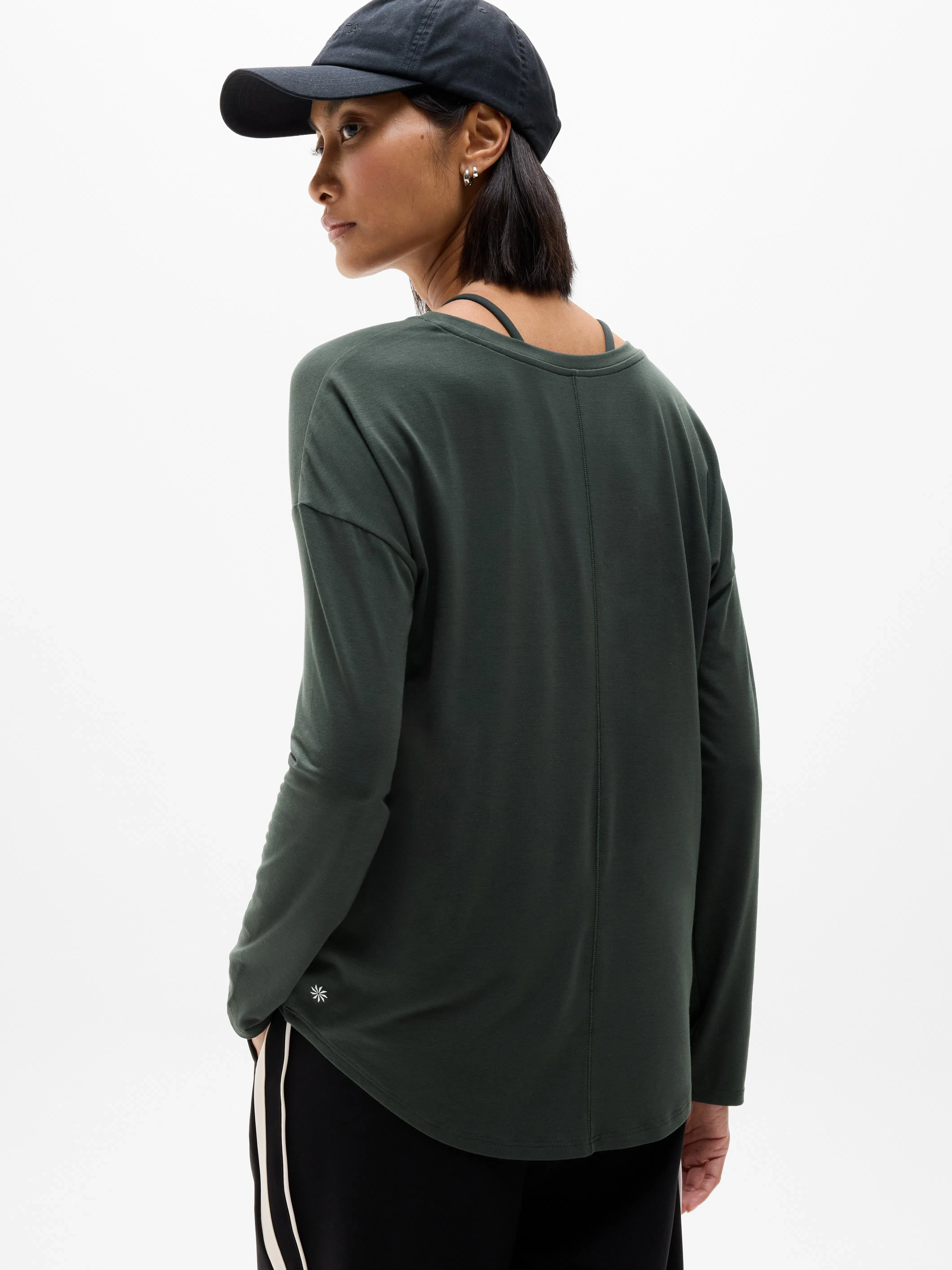 Athleta Move With Ease Top - Green (Elm)