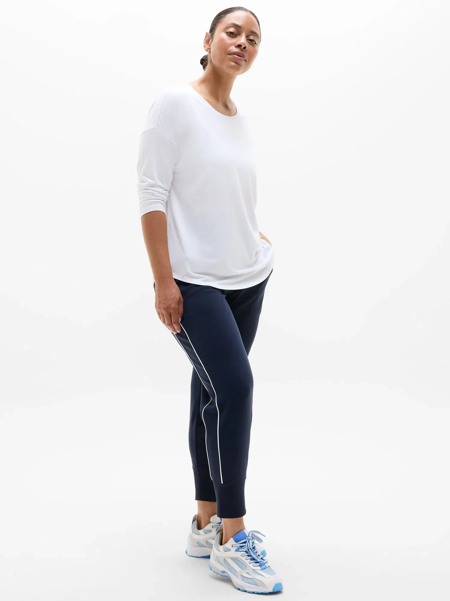 Athleta Move With Ease Top - White (Bright White)
