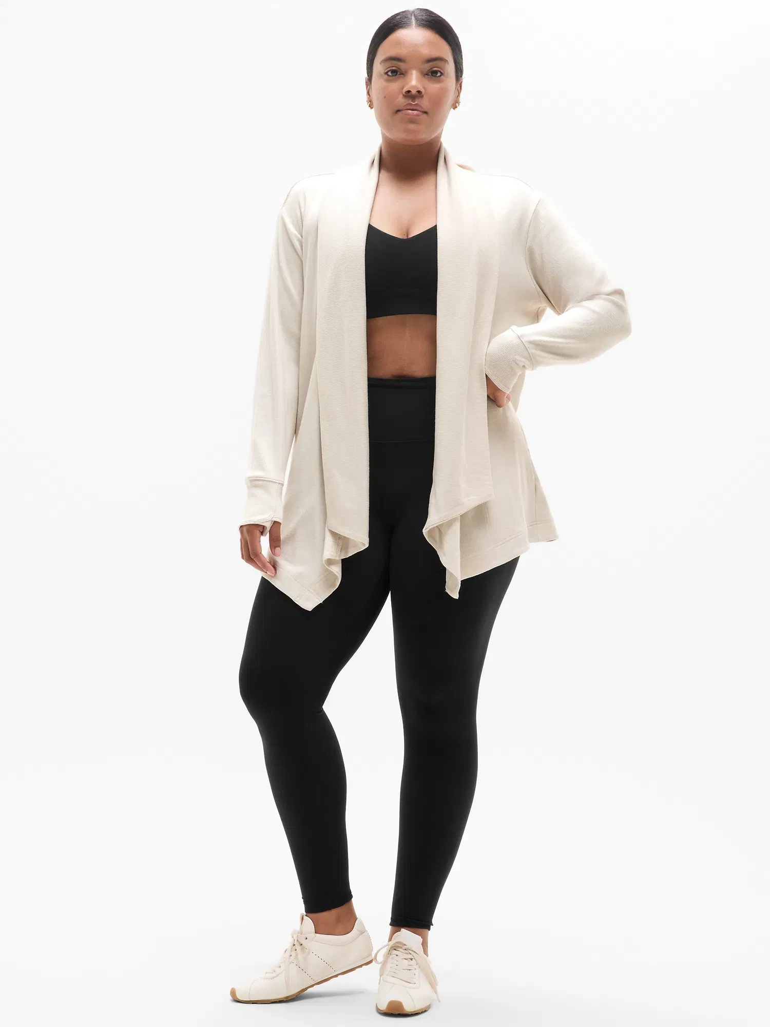Athleta Pranayama Restore Wrap - Beige (Bone Rib)