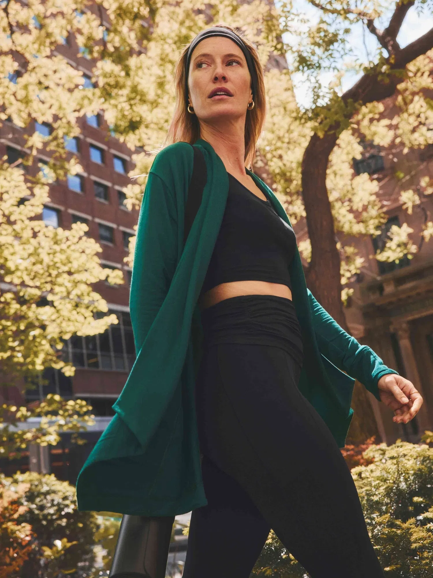 Athleta Pranayama Restore Wrap - Green (Pine)