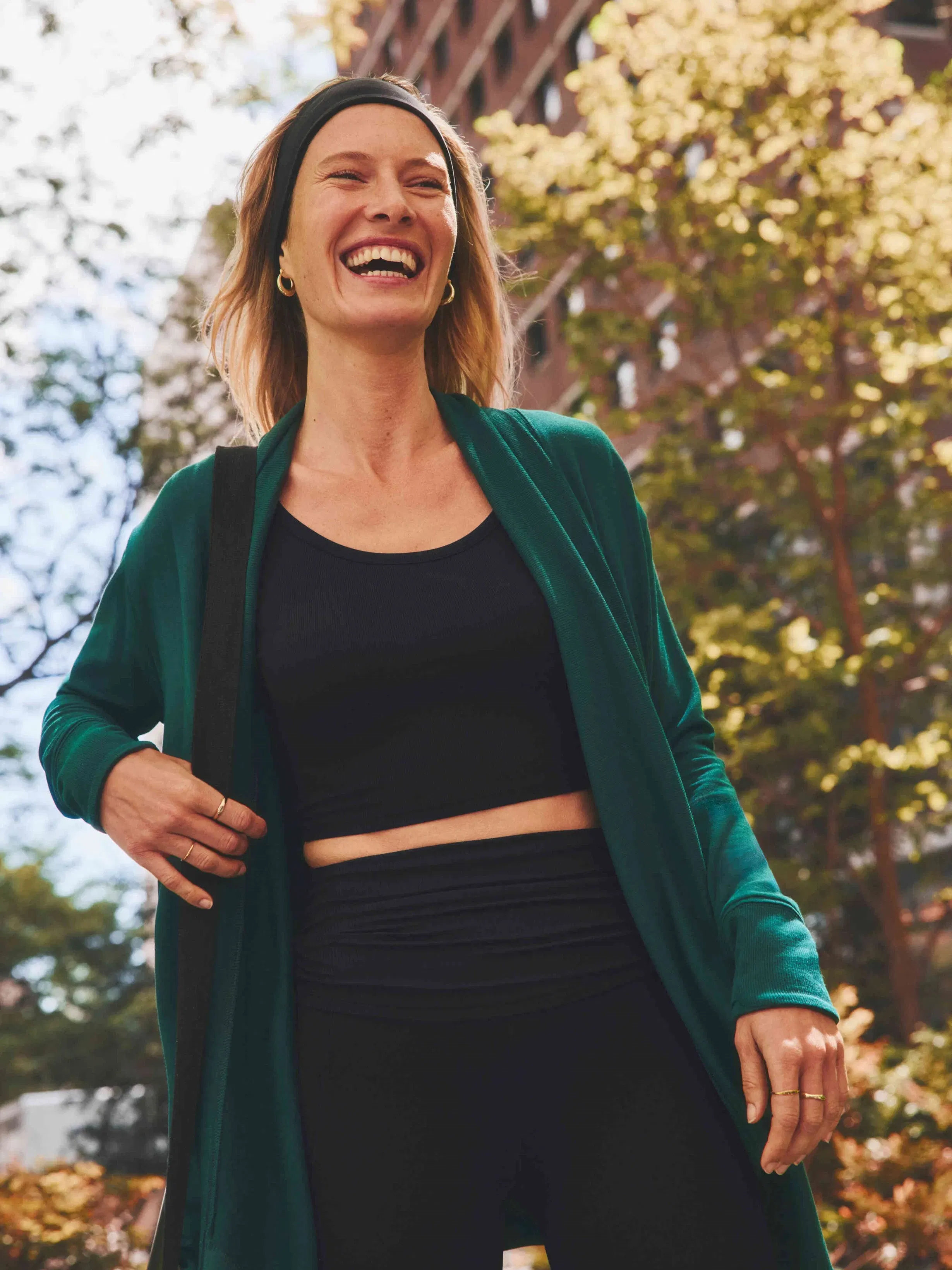 Athleta Pranayama Restore Wrap - Green (Pine)