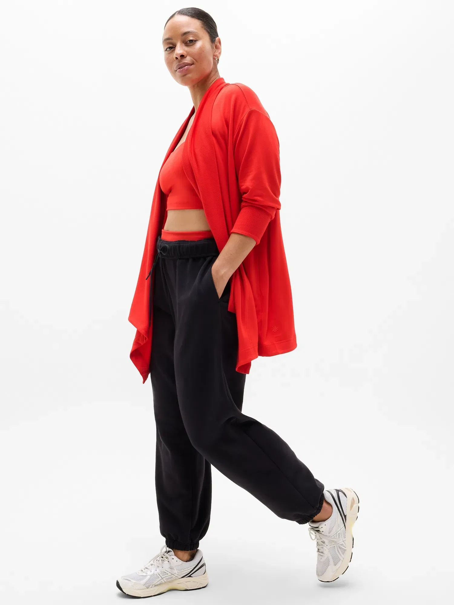 Athleta Pranayama Restore Wrap - Red (Cardinal)