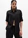 Athleta Retreat Linen Top - Black (Black)