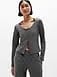 Athleta Sunday Rib Cardigan - Gray (Dark Grey Heather)