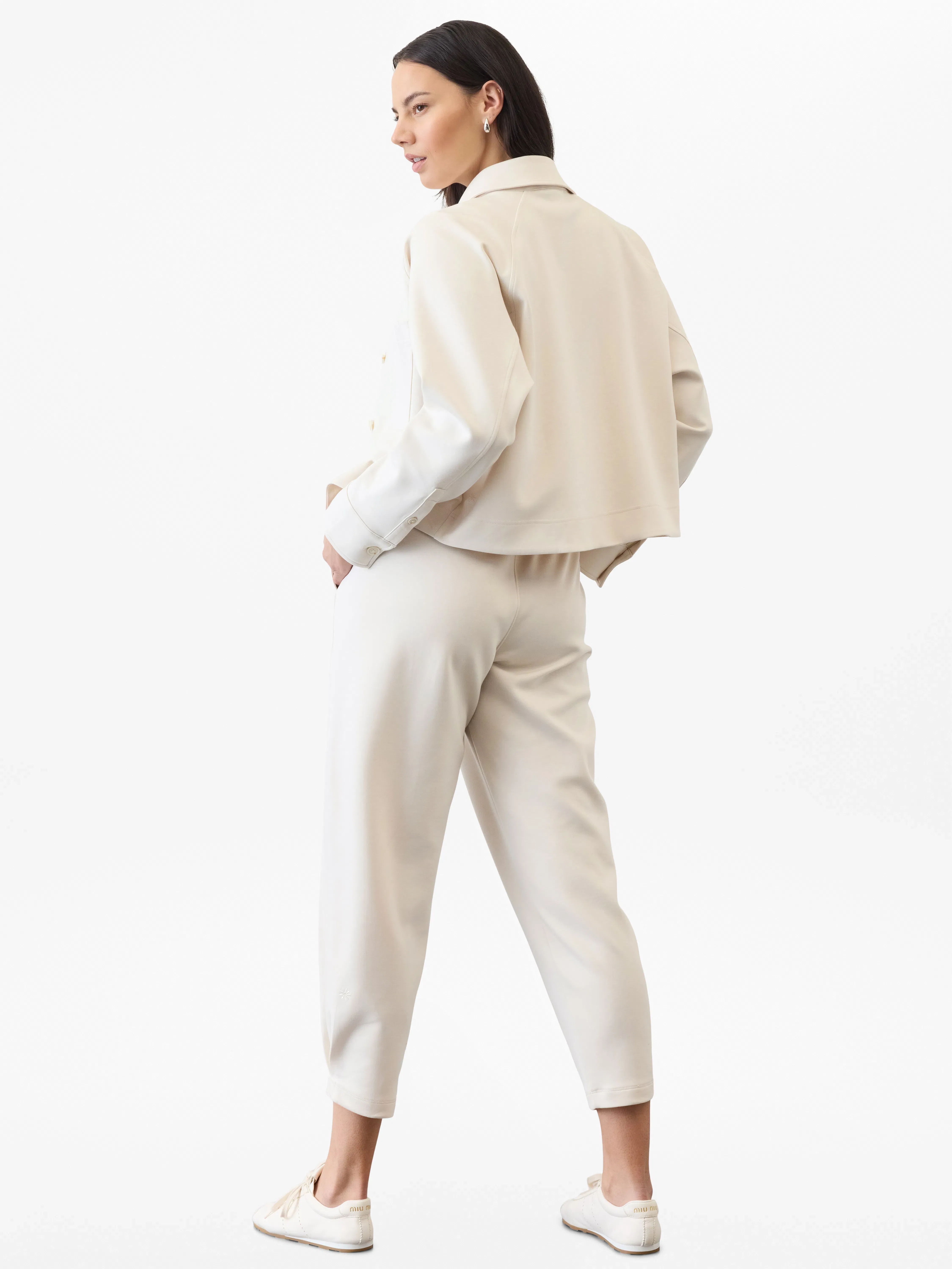Athleta Allure Shirt Jacket - Beige (Bone)