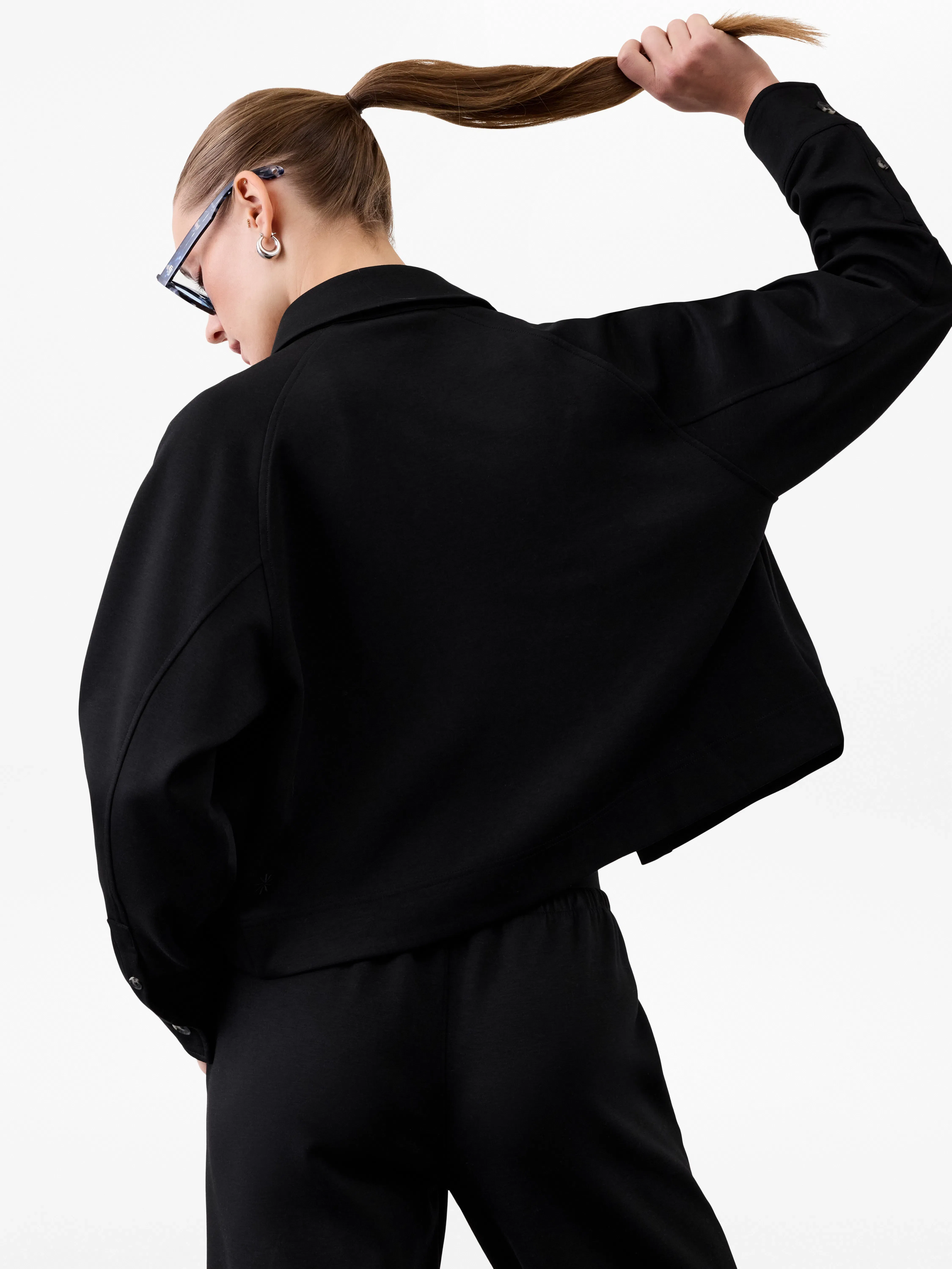 Athleta Allure Shirt Jacket - Black (Black)