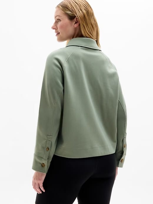 Athleta Allure Shirt Jacket - Green (Cacti)