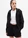 Athleta Forever Fleece Full Zip Sweatshirt - Black (Black)