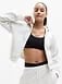 Athleta Forever Fleece Full Zip Sweatshirt - Gray (Fog Grey Heather)