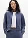 Athleta Forever Fleece Track Jacket - Blue (Celestial)