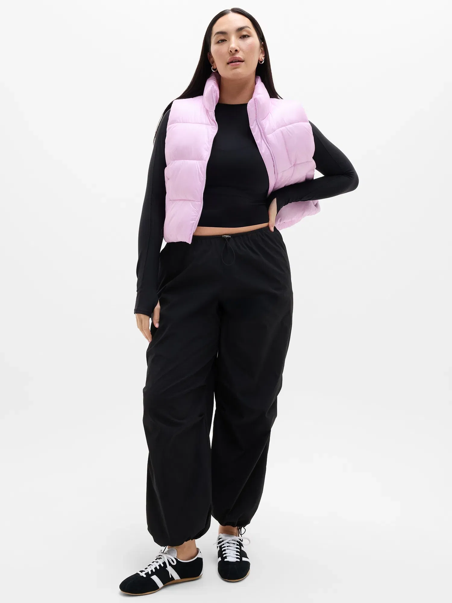 Athleta Halo Puffer Vest - Pink (Fleur)