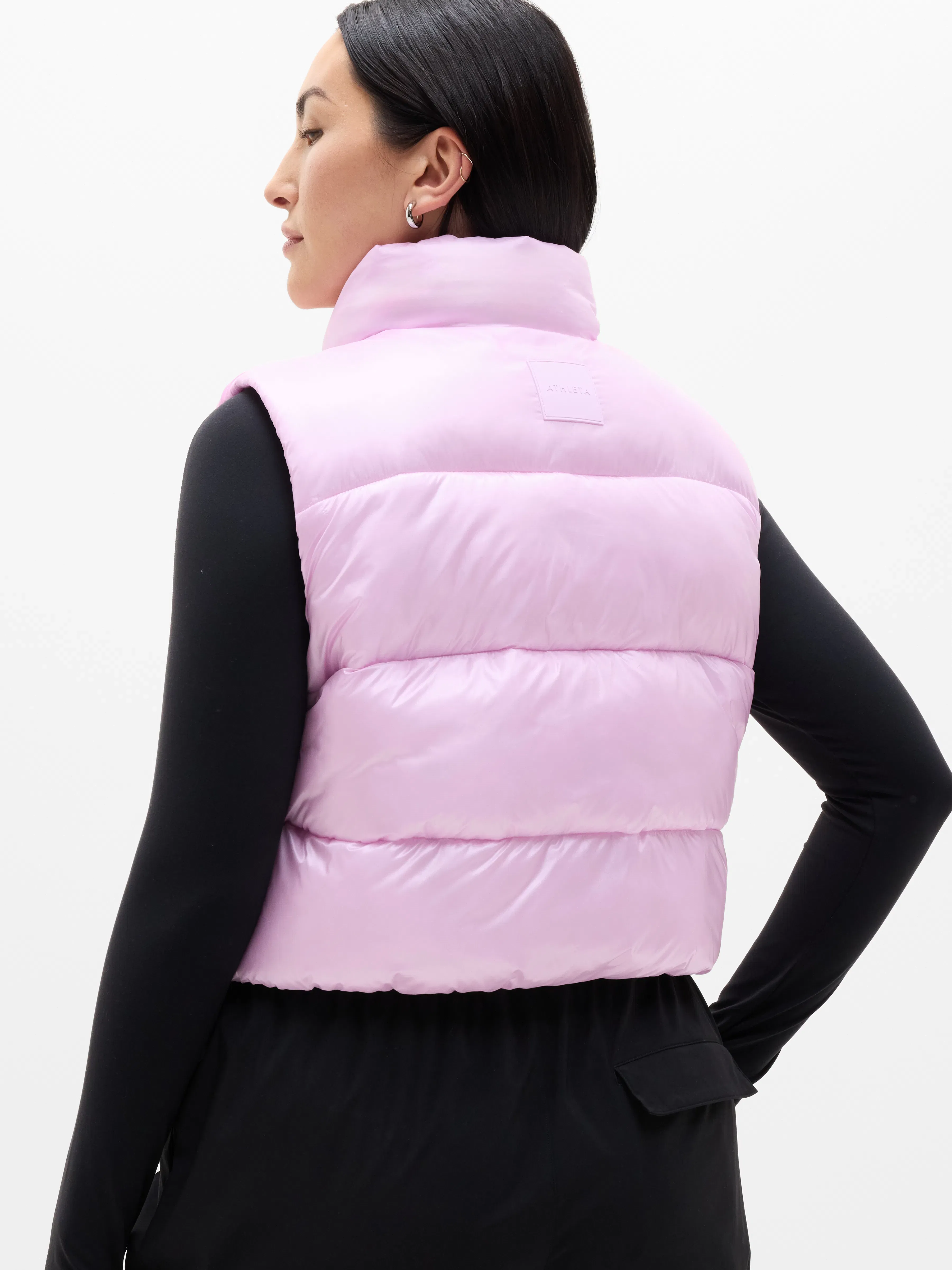 Athleta Halo Puffer Vest - Pink (Fleur)
