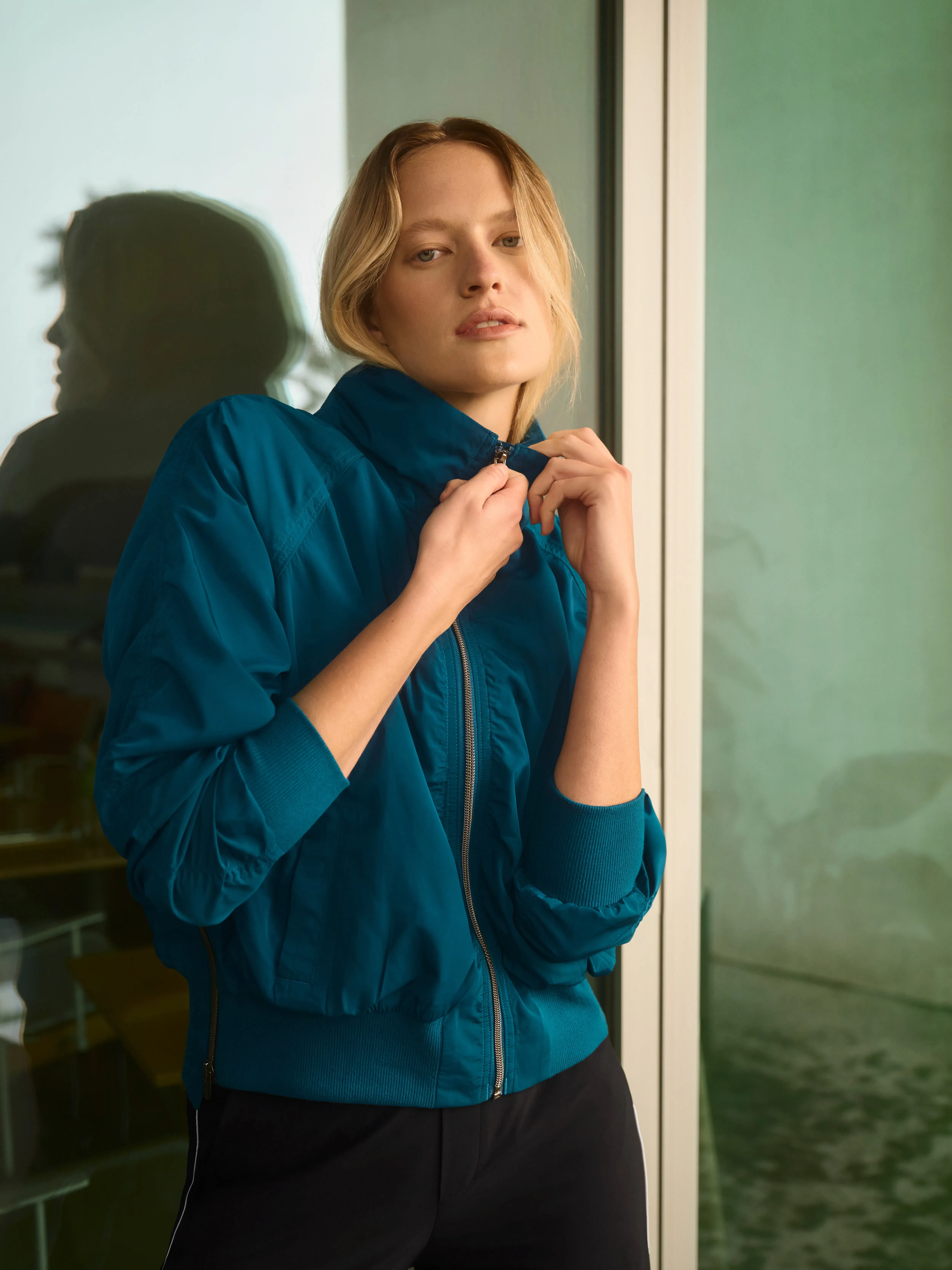 Athleta Jetset Bomber - Green (Coastal Teal)