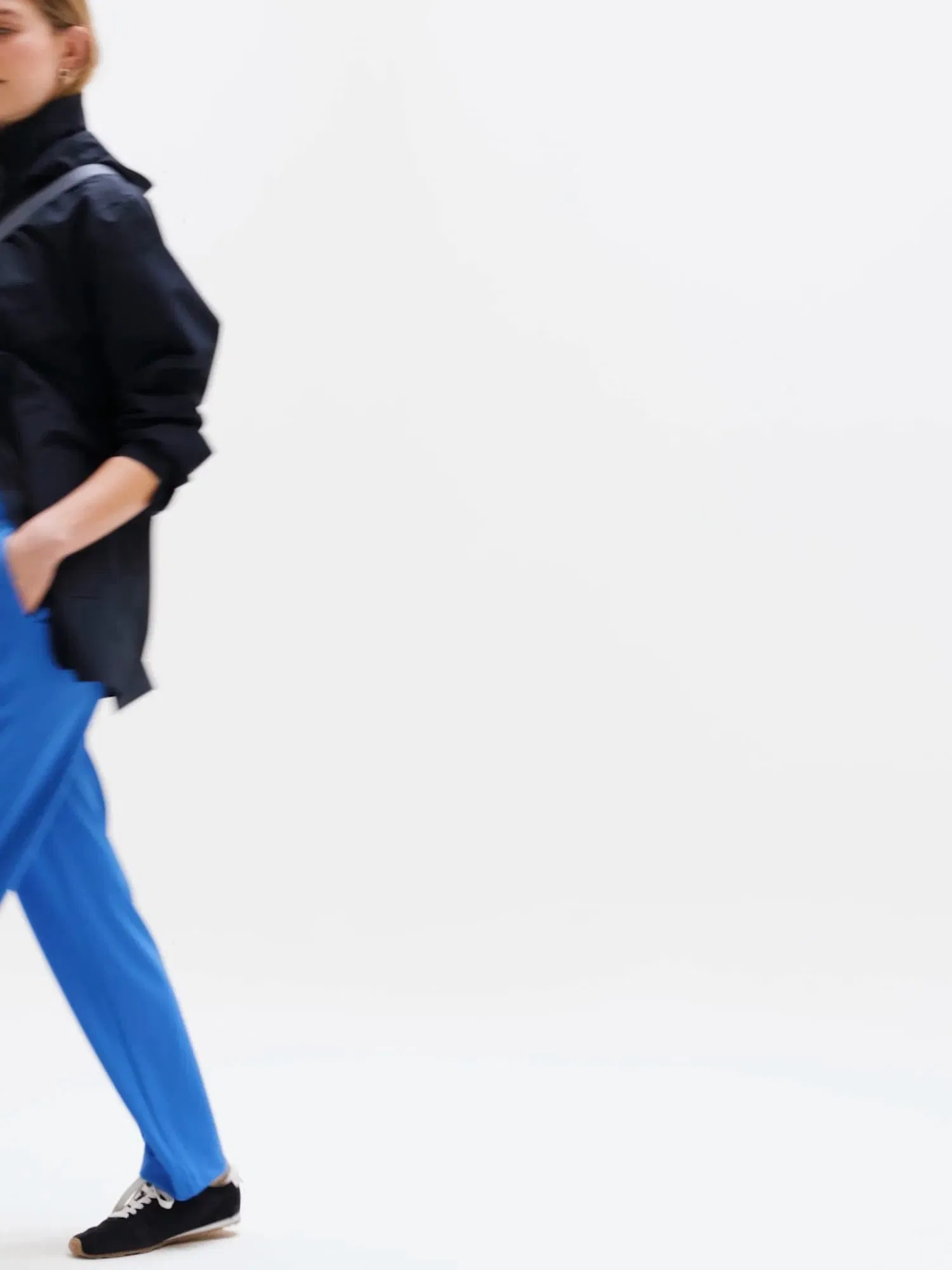 Athleta RainOut Solara Short Trench - Blue (Navy)
