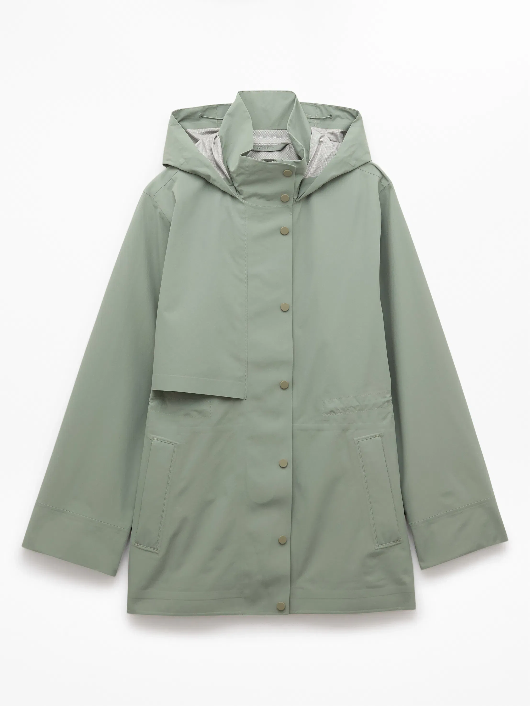 Athleta RainOut Solara Short Trench - Green (Cacti)