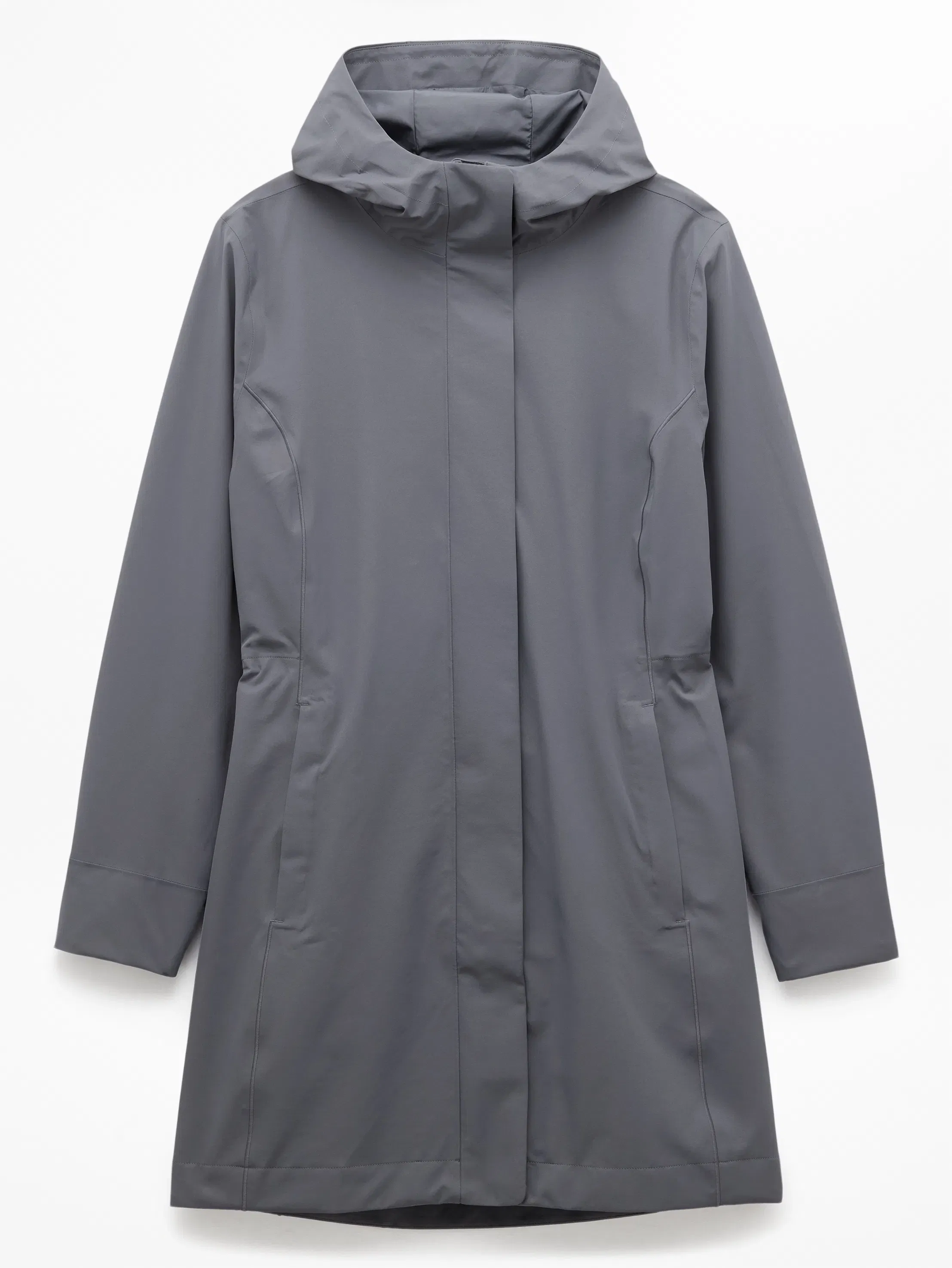 Athleta Rainout Ridge Long Trench - Gray (Slate)