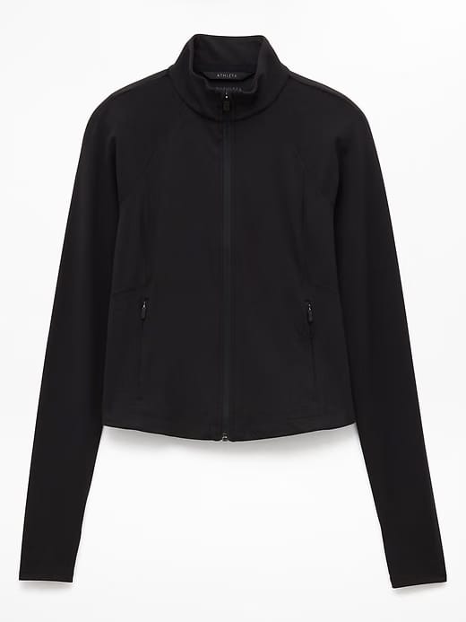Athleta Salutation Crop Jacket - Black (Black)