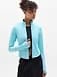 Athleta Salutation Crop Jacket - Blue (Aqua)