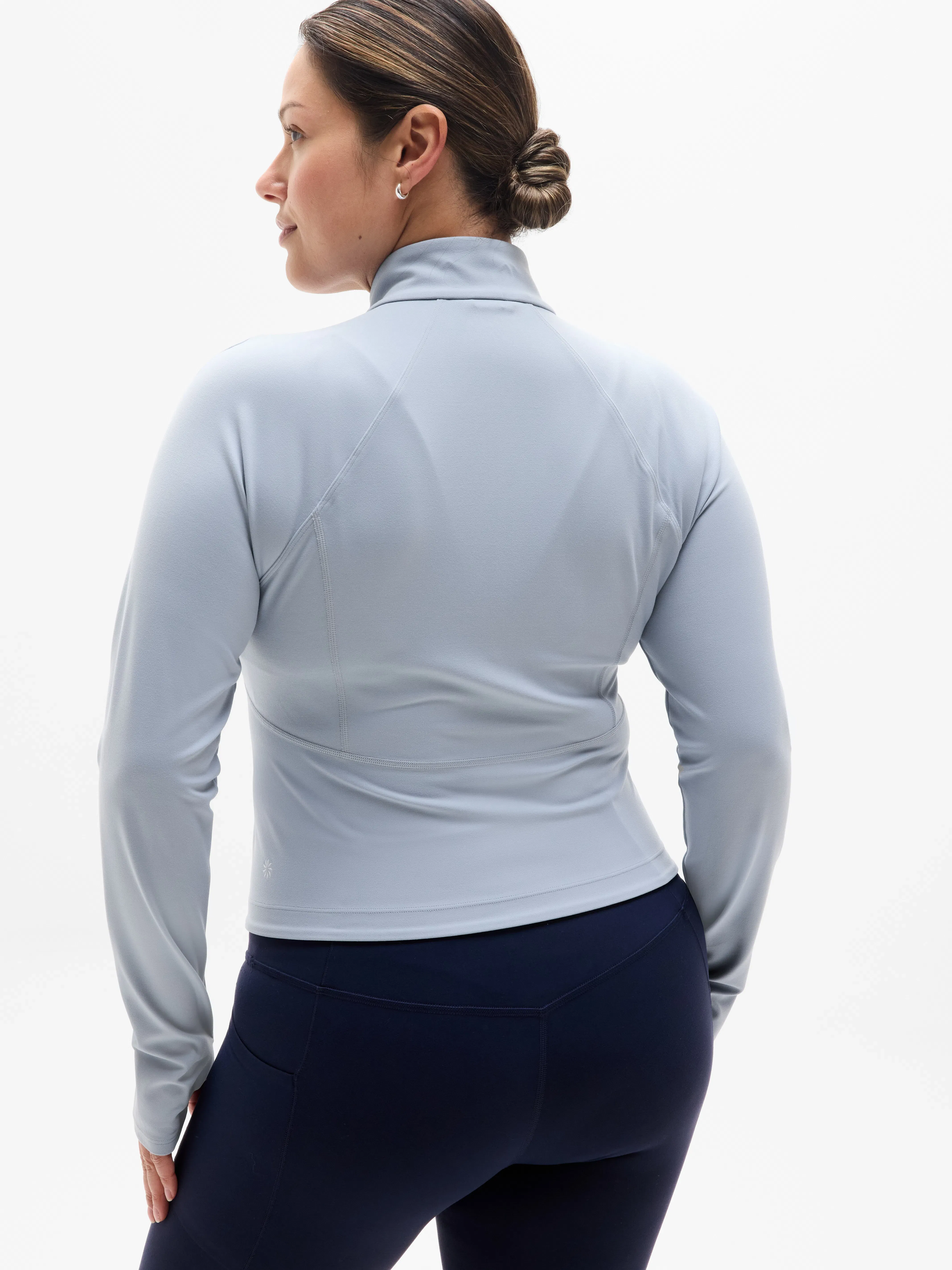 Athleta Salutation Crop Jacket - Blue (Blue Star)