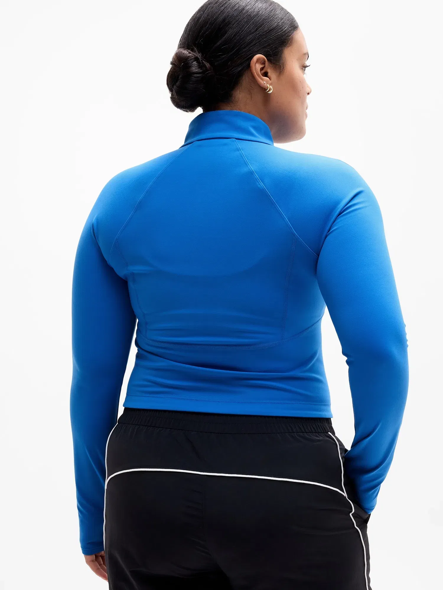 Athleta Salutation Crop Jacket - Blue (Breaker)