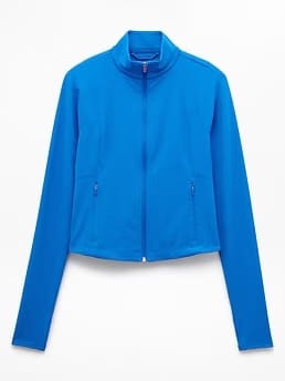 Athleta Salutation Crop Jacket - Blue (Breaker)
