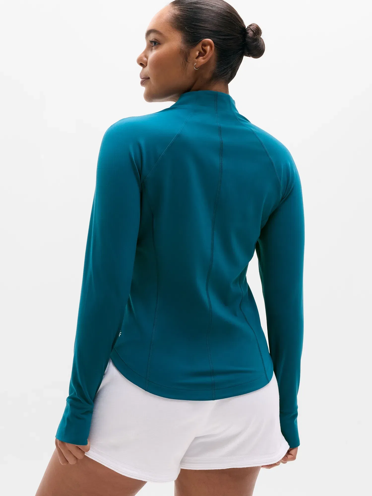 Athleta Salutation Jacket - Green (Coastal Teal)