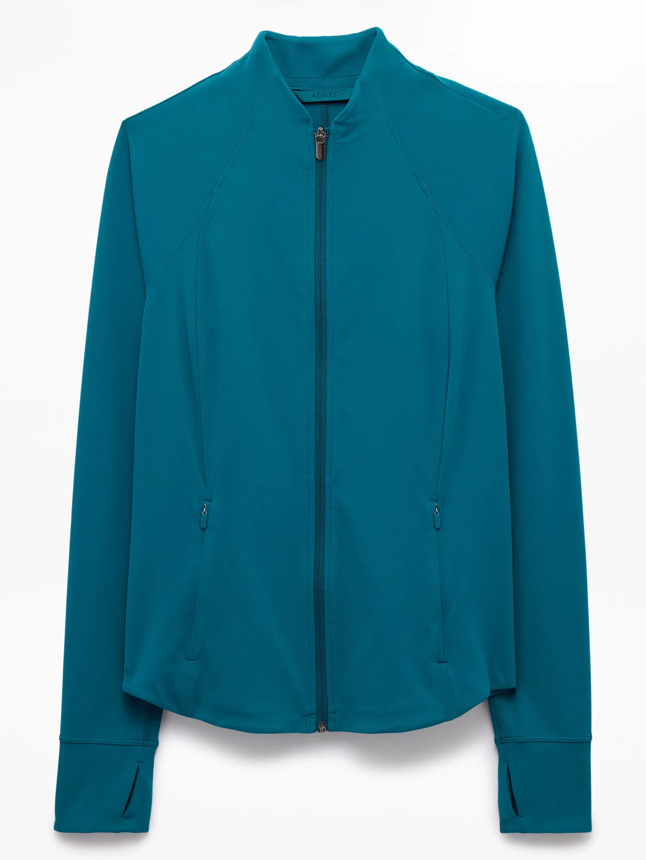 Athleta Salutation Jacket - Green (Coastal Teal)