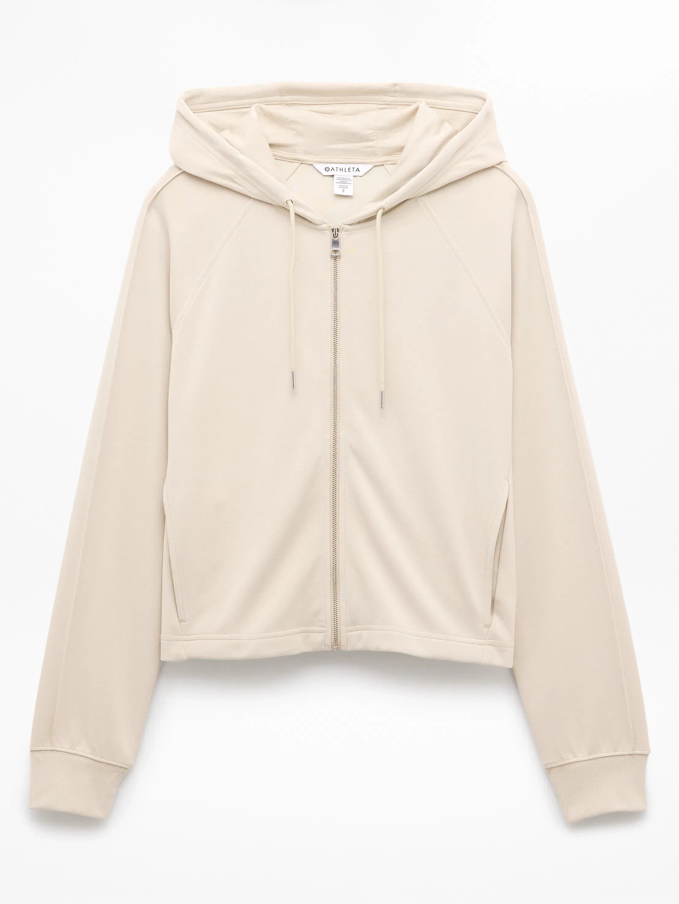 Athleta Seasoft Full Zip - Beige (Zephyr)