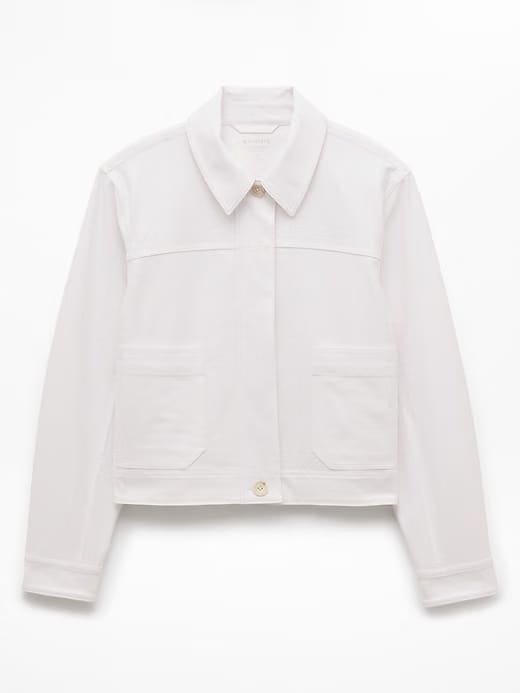 Athleta Skyline Chore Jacket - White (Bright White)