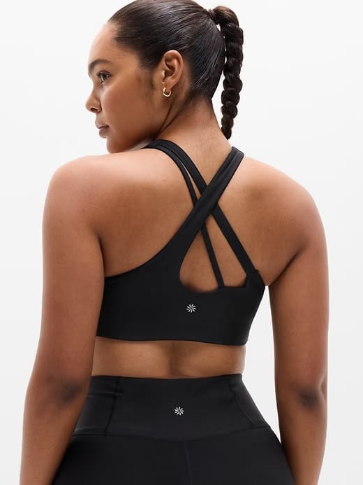 Athleta Circuit Train Sports Bra A-C - Black (Black)