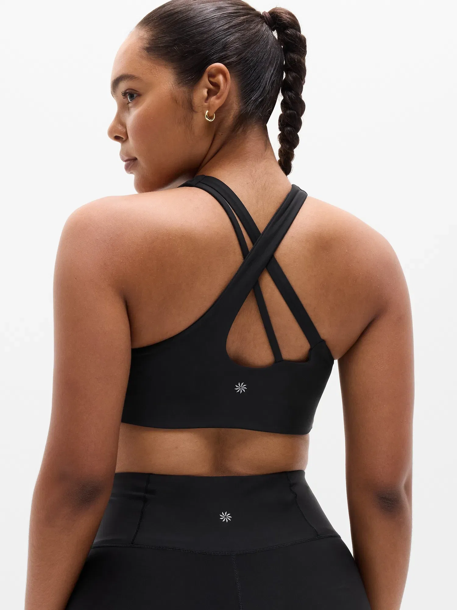Athleta Circuit Train Sports Bra A-C - Black (Black)